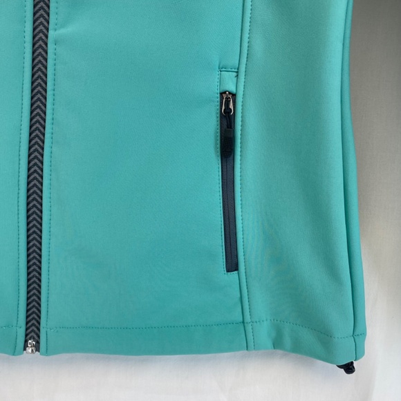 New Balance Fleece Lined Zip Jacket Teal Water Wind Resistant Women’s Small NEW - Picture 15 of 16